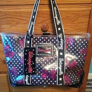 Black and white polka dot Betseyville purse